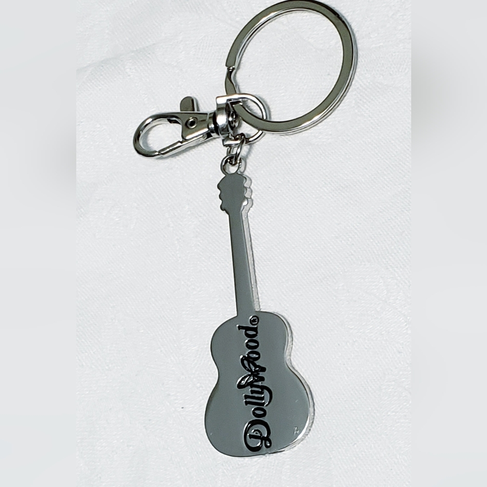 New Dollywood Guitar Keychain